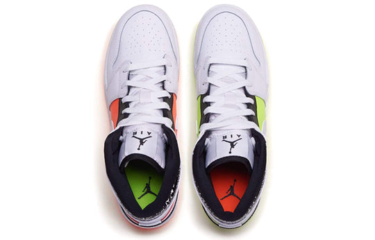 (GS) Air Jordan 1 Mid 'Notebook' 554725-870 Big Kids Basketball Shoes  -  KICKS CREW