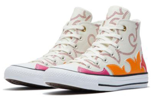 (WMNS) Converse Chuck Taylor All Star LE High Egret Red Orange 'White  Red' 564954C