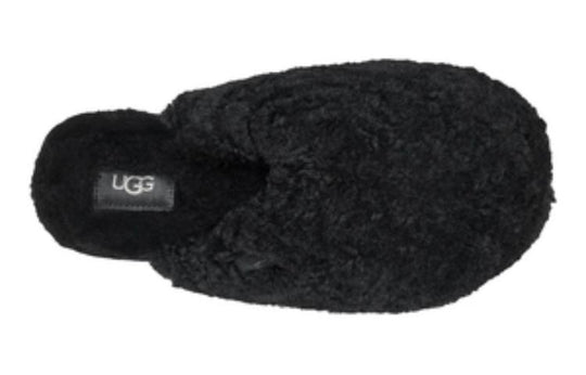 (WMNS) UGG Maxi Curly Slide 'Black' 1133151-BLK
