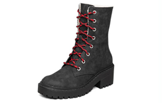(WMNS) Skechers Modern Comfort Winter High-Top Martin Boots Black 167059-BKNT
