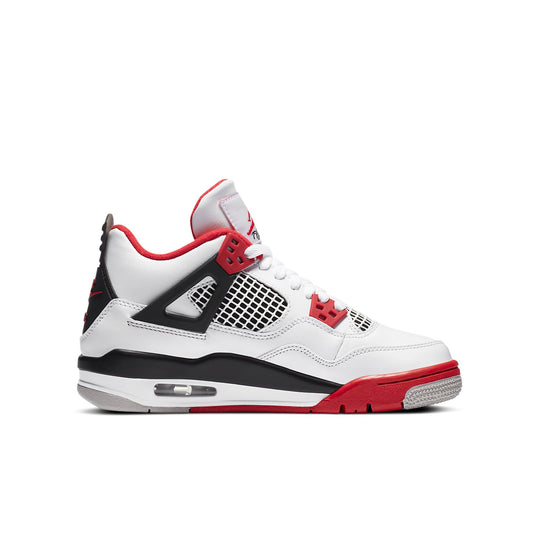 (GS) Air Jordan 4 Retro OG 'Fire Red' 2020 408452-160 Big Kids Basketball Shoes  -  KICKS CREW