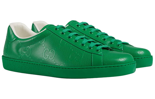 GUCCI Ace Series G Printing Sports Shoe Green 625787-1XK10-3727