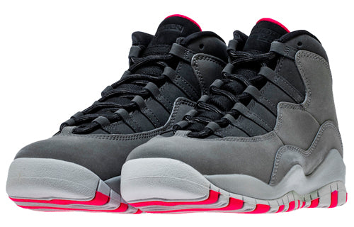 (GS) Air Jordan 10 Retro 'Smoke Grey' 487211-006 Big Kids Basketball Shoes  -  KICKS CREW