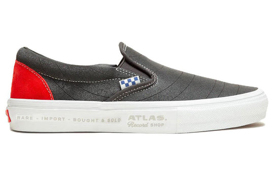 Vans x Atlas Skate Slip-On Shoes 'Grey Red White' VN0A5FCAYW3