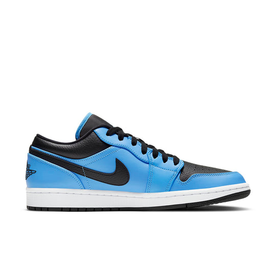 Air Jordan 1 Low 'University Blue Black' 553558-403 Retro Basketball Shoes  -  KICKS CREW