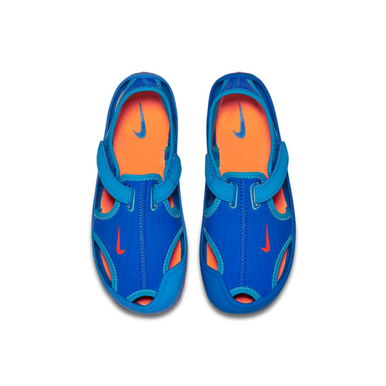 (PS) Nike Sunray Protect 2 Sandals Blue/Orange 344926-418 - KICKS CREW