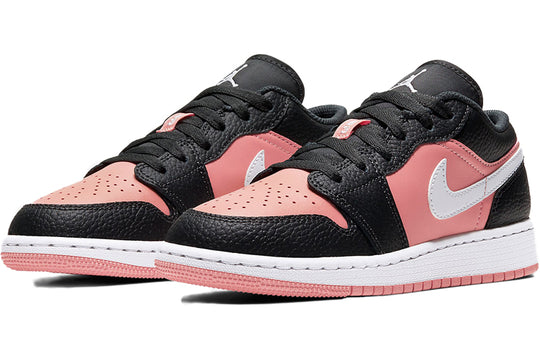 (GS) Air Jordan 1 Low 'Pink Quartz' 554723-016 Big Kids Basketball Shoes  -  KICKS CREW