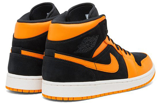 Air Jordan 1 Mid 'Orange Peel' 554724-081 Retro Basketball Shoes  -  KICKS CREW