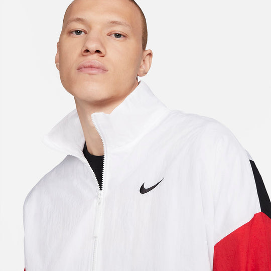 Nike Starting 5 Basketball Jacket Coat Full Zip 'Black Red White' CW73 ...