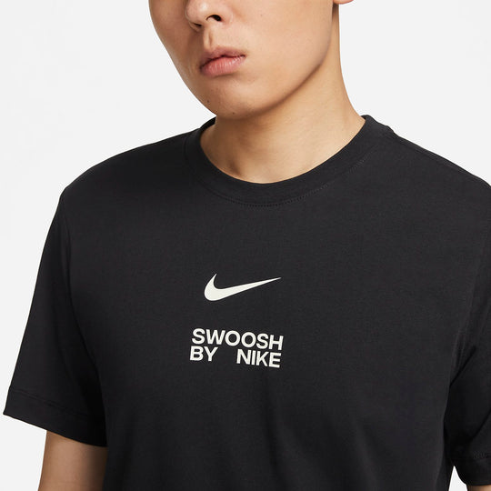 Nike Swoosh T-Shirt 'Black' FD1245-010 - KICKS CREW