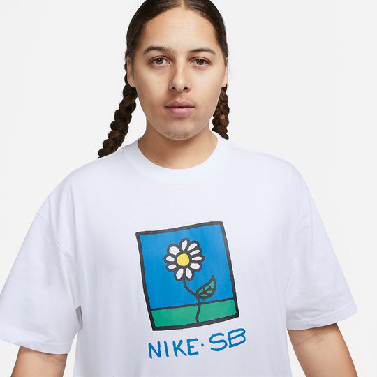 Nike SB Daisy T-Shirt 'White' FB8138-100 - KICKS CREW
