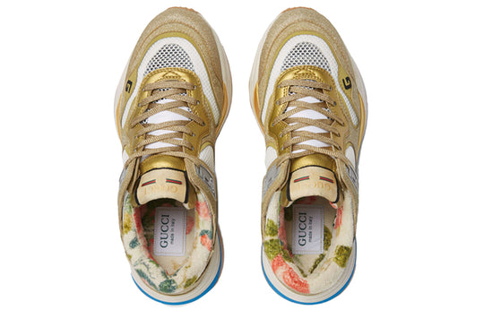 (WMNS) Gucci Ultrapace 'Gold Sparkling Fabric' 602228-HW910-8060