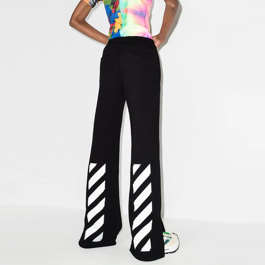 (WMNS) Off-White Diag Tapered Track Pants 'Black' OWCH011C99JER0011001