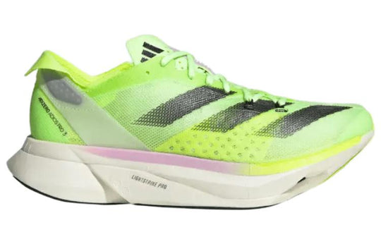 (WMNS) adidas Adizero Adios Pro 3 Running Shoes 'Aurora Black Zero Metalic Lucid Lemon' IG6429