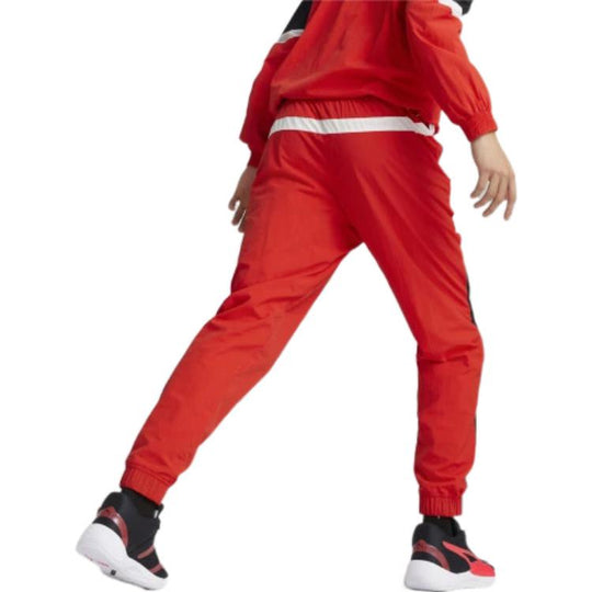 PUMA Clyde Water Repellent Basketball Pants 'Red' 534197-08