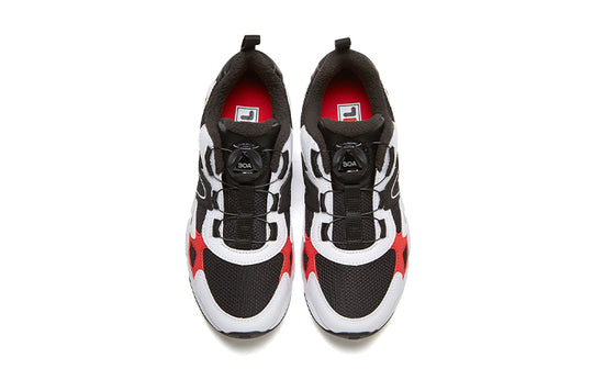 (GS) FILA Retro Sport Shoes 'Black White Red' K15B041116FBW