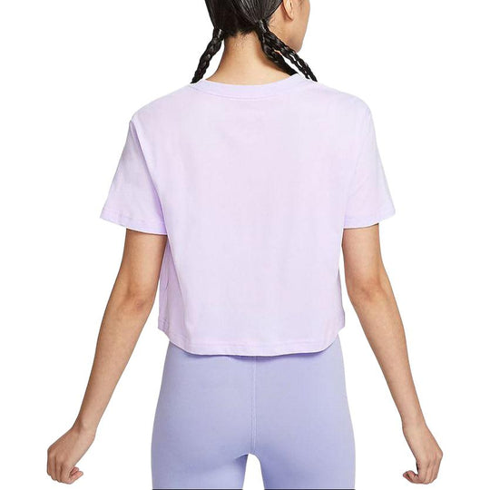 (WMNS) Nike Sportswear Essential Crop Top (Asia Sizing) 'Purple' BV6176-511