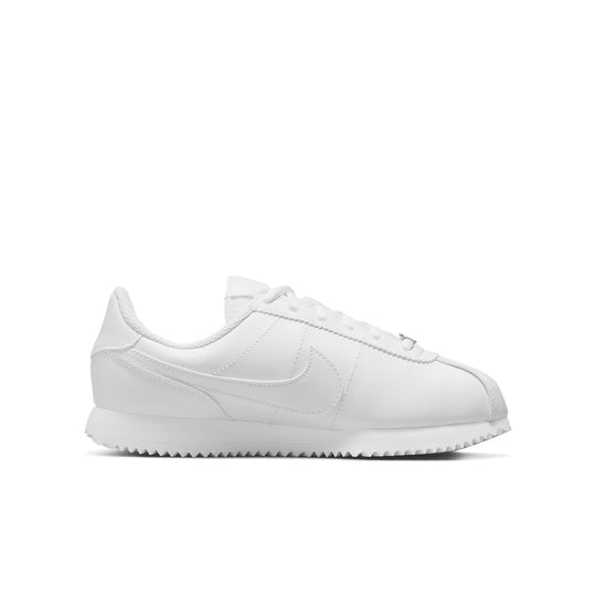 (GS) Nike Cortez Basic SL 'Triple White' 904764-100 Marathon Running Shoes/Sneakers  -  KICKS CREW