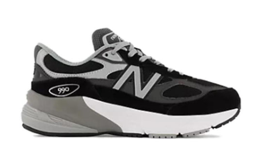 (GS) New Balance 990 V6 FuelCell Shoes 'Black Grey White' GC990BK6