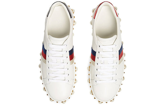 (WMNS) GUCCI Ace Series Low Tops Sports Shoe White 454561-A38G0-9075