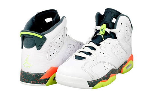 (GS) Air Jordan 6 Retro 'Bright Mango' 384665-114 Big Kids Basketball Shoes  -  KICKS CREW