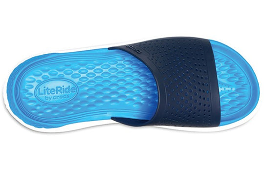 Crocs LiteRide Deep Blue Slippers 205183-462