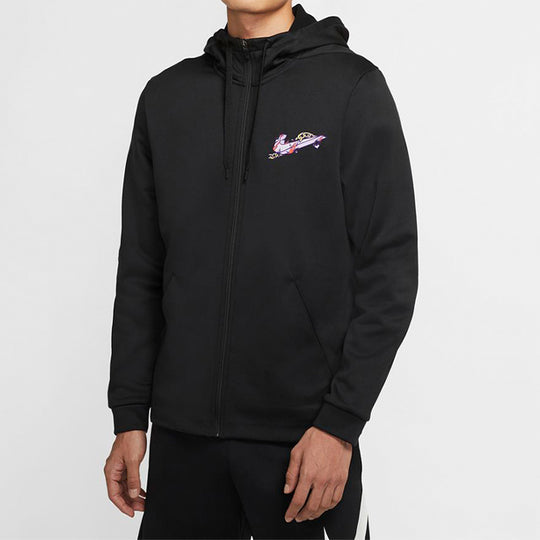 Nike Therma Dri-FIT Full-length zipper Cardigan Training hoodie Black CK4588-010