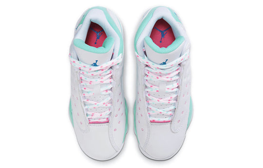 (GS) Air Jordan 13 Retro 'Aurora Green' 439358-100 Big Kids Basketball Shoes  -  KICKS CREW