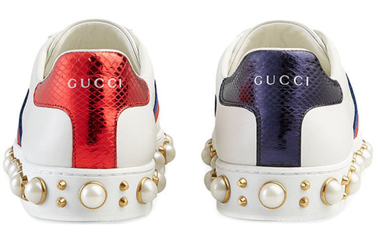 (WMNS) GUCCI Ace Series Low Tops Sports Shoe White 454561-A38G0-9075