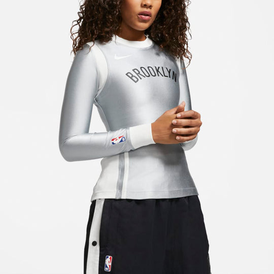 (WMNS) Nike x AMBUSH NBA Nets Top 'Light Smoke Grey' DB9569-077
