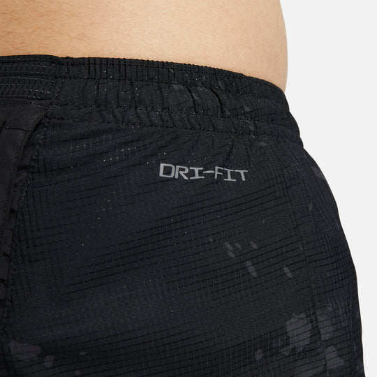 Nike Reflective Quick-Drying Running Training Breathable Sports Cuff Pants 'Black' DX0850-010