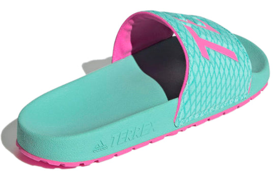 (WMNS) adidas Terrex Adilette Slipper Green/Pink FX4606