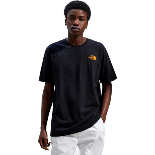 THE NORTH FACE Box Logo Short Sleeve Couple Style Black NF00CA0FAKX