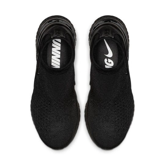 (WMNS) Nike Rise React Flyknit 'Black' AV5553-003