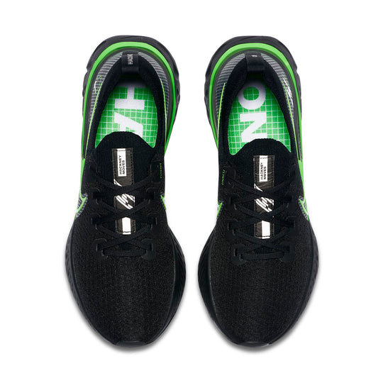 Nike React Infinity Run Flyknit 'Black Green' CZ0468-001