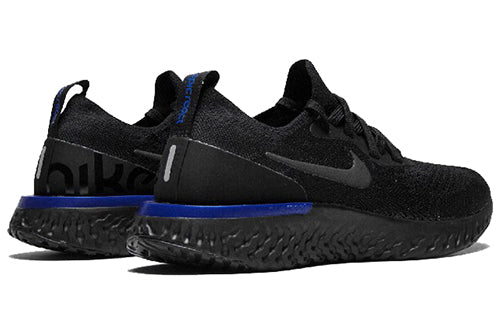 (WMNS) Nike Epic React Flyknit 'Black Racer Blue' AQ0070-004