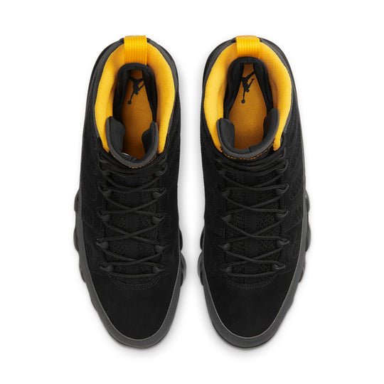 Air Jordan 9 Retro  'Black Dark Charcoal University Gold' CT8019-070 Retro Basketball Shoes  -  KICKS CREW
