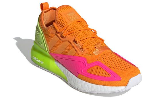 adidas originals ZX 2K Boost 'Orange Pink Green' FY4004