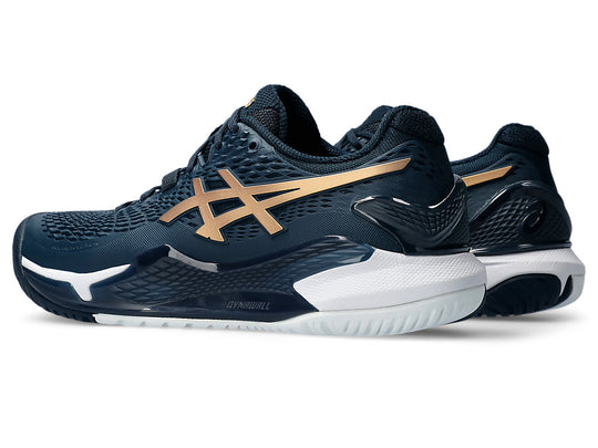(WMNS) ASICS Gel-Resolution 9 'French Blue Pure Gold' 1042A268-960
