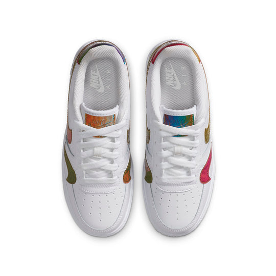 (GS) Nike Air Force 1 LV8 2 'Misplaced Swooshes - White Multi' CZ5890-100