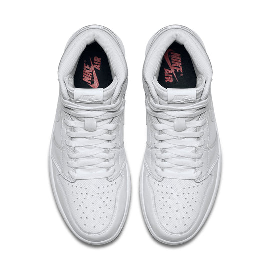 Air Jordan 1 Retro High OG 'White Perforated' 555088-100 Retro Basketball Shoes  -  KICKS CREW