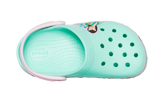 Crocs Funny Pattern Small Crocs Outdoor Sports Big Boys Mint Green Sandals 206155-3P7