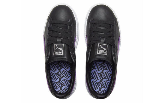 (WMNS) PUMA Platform Trace Baseplate Shoes For Black/Purple 366109-05