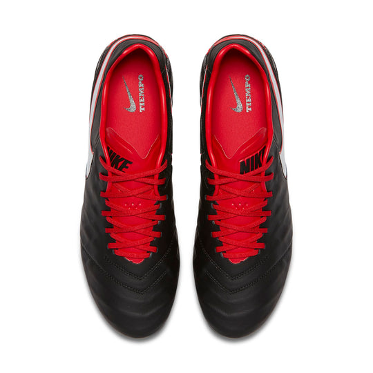 Nike Tiempo Legend VI FG Firm Ground 'Black Red' 819177-016