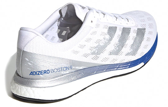 adidas Adizero Boston 9 White/Silver/Blue EG4672