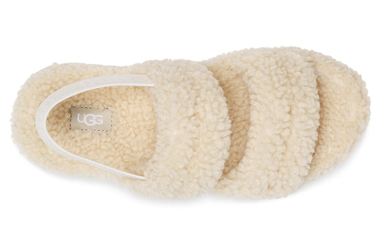 (WMNS) UGG Oh Fluffita Outdoor Open Toe Flat Heel Sports Sandals 1120876-NAT