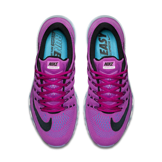 (WMNS) Nike Air Max 2016 Sports Shoes Black/Purple 806772-503