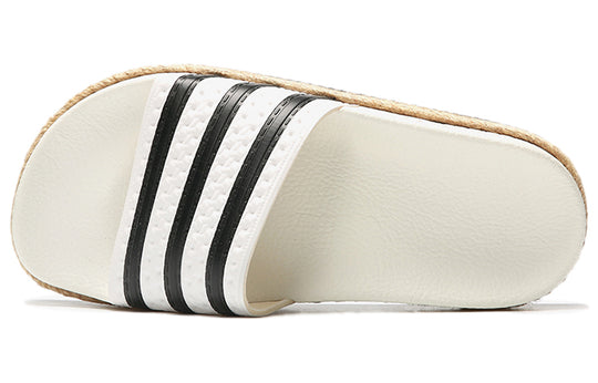 (WMNS) adidas originals Adilette Sports slippers 'White Black' CQ3092