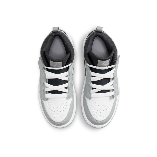 (PS) Air Jordan 1 Mid 'Gray Black White' AR6351-078