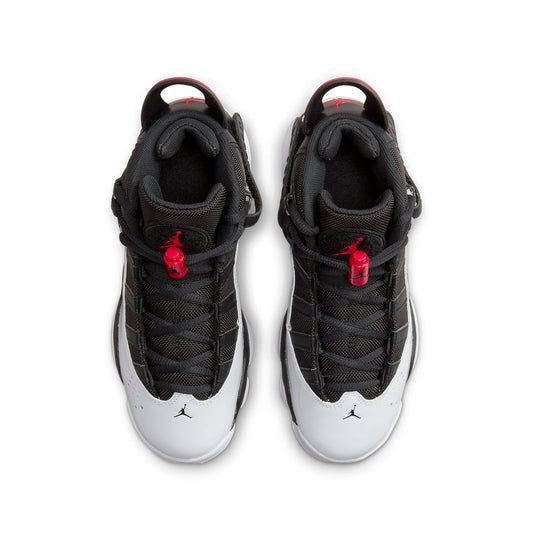 (GS) Air Jordan 6 Rings 'Black Varsity Red' 323419-067